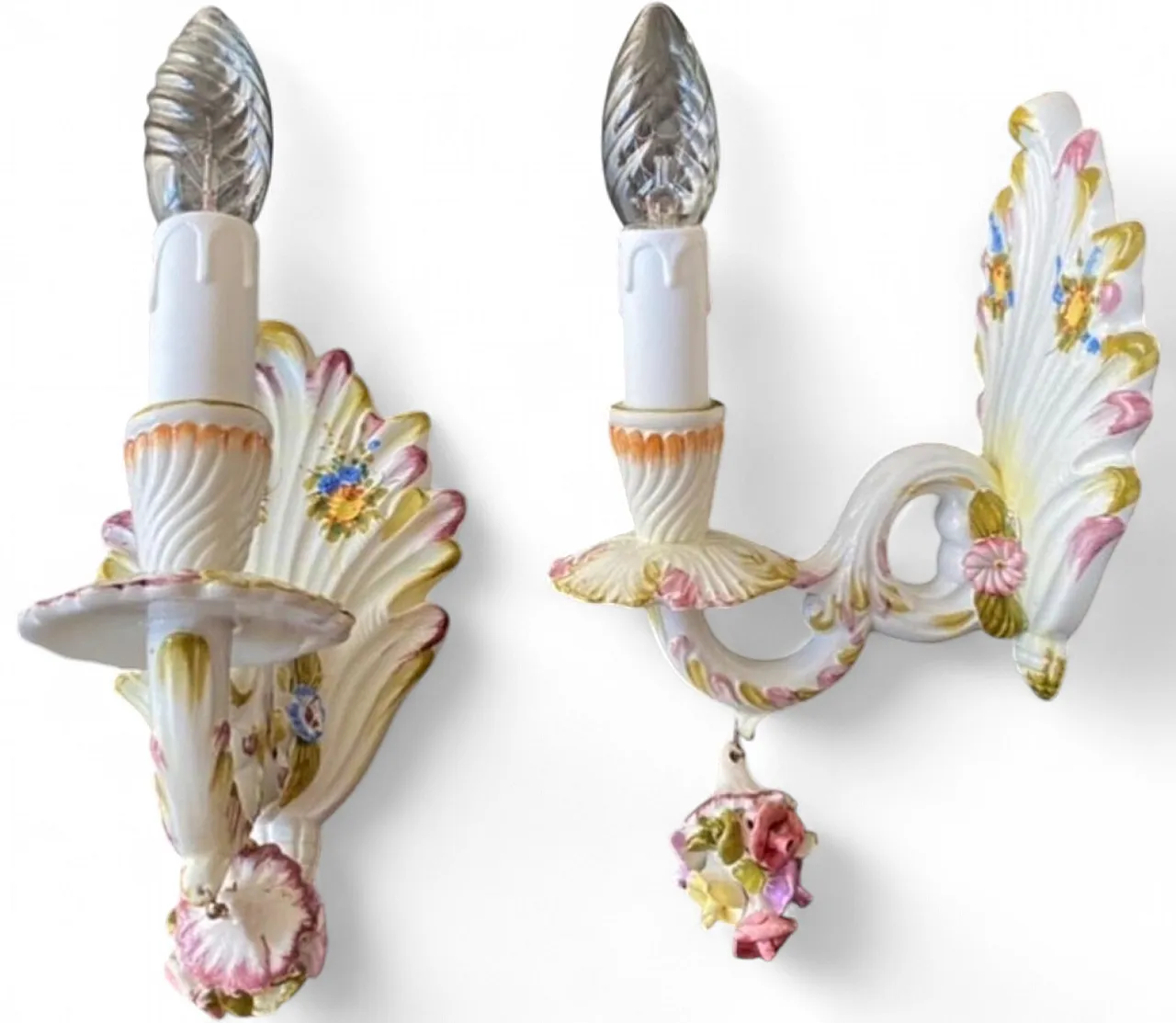 Pair of ceramic sconces, 1960s 9