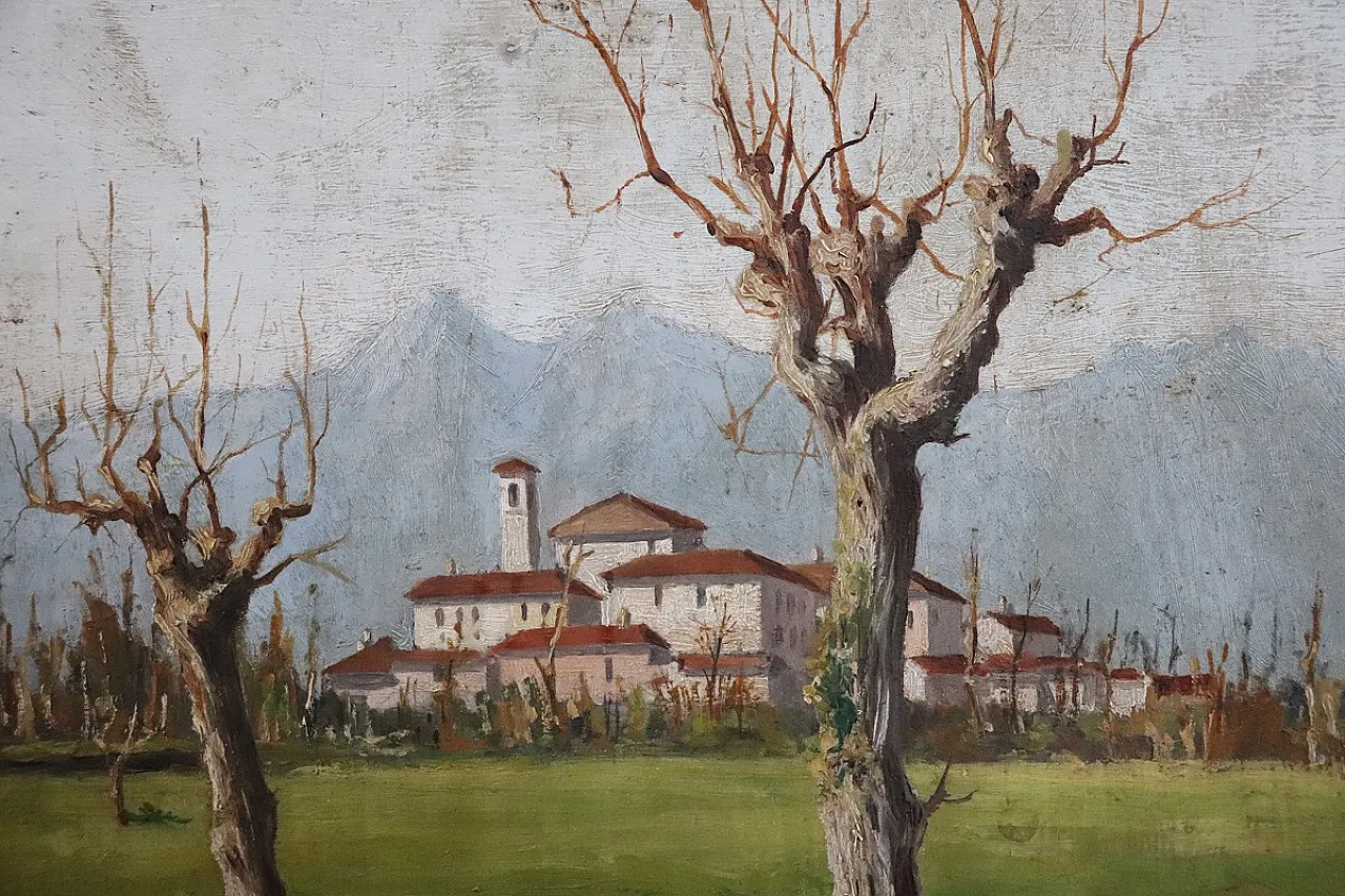 Rural landscapes, oil on panel, early 1900s 11