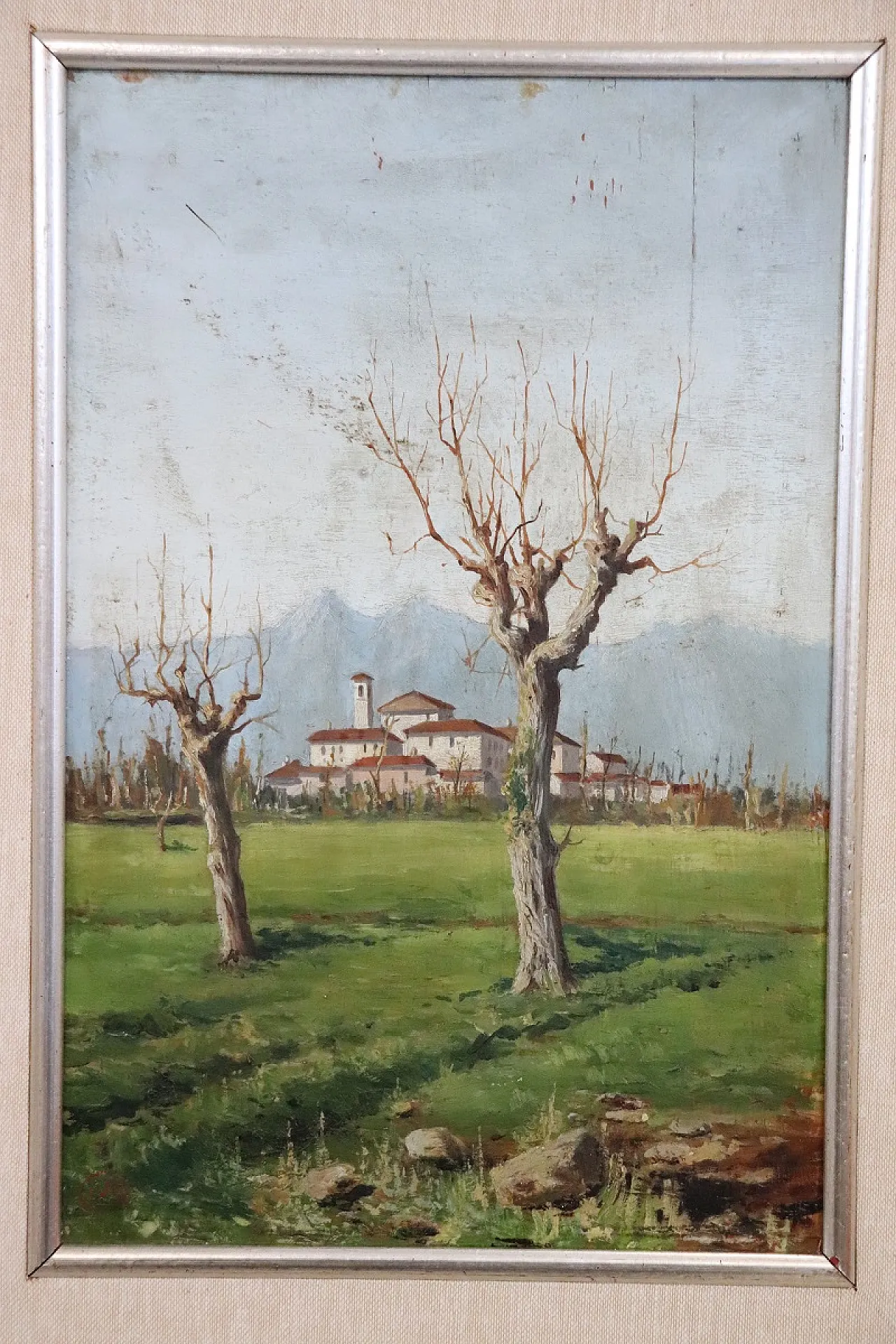 Rural landscapes, oil on panel, early 1900s 15