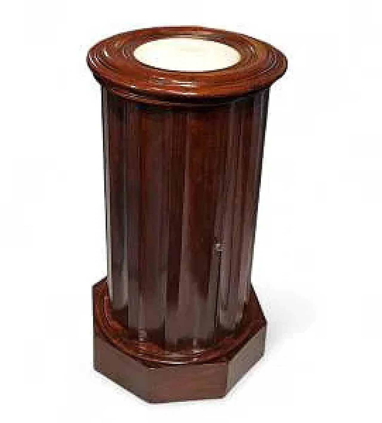 Mobiletto a colonna in mogano, metà '800 2