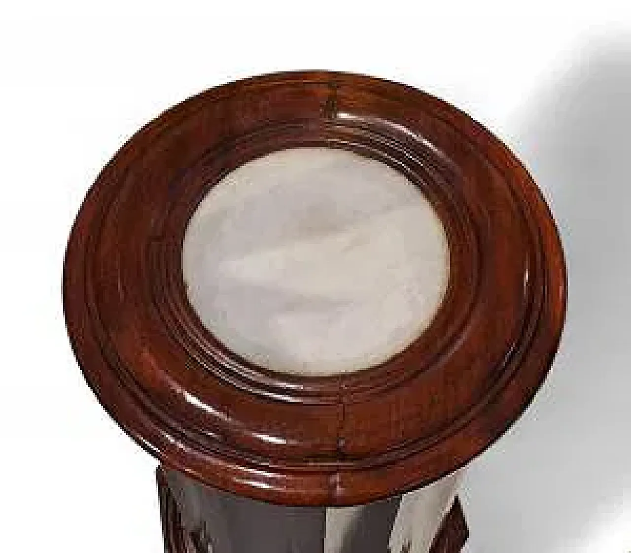 Mobiletto a colonna in mogano, metà '800 3