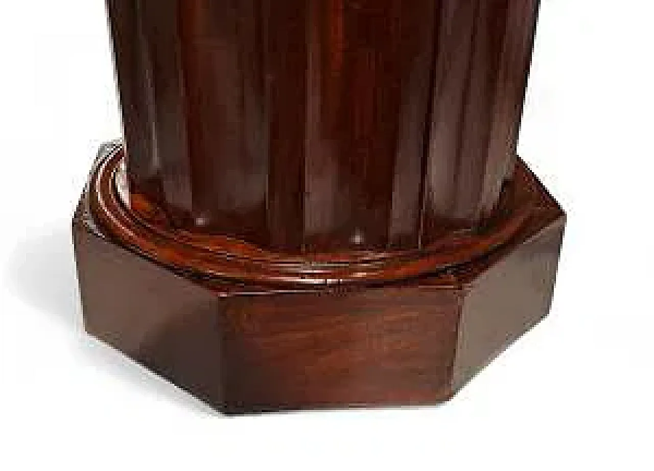 Mobiletto a colonna in mogano, metà '800 4