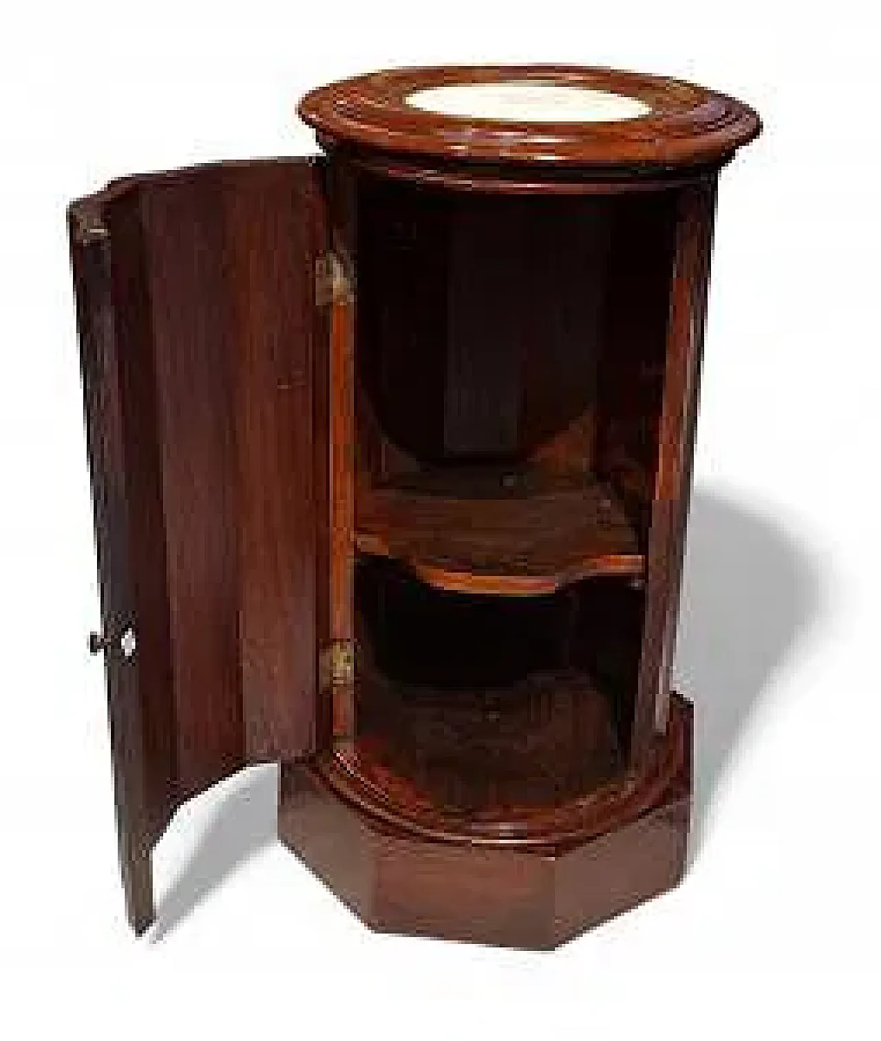Mobiletto a colonna in mogano, metà '800 6
