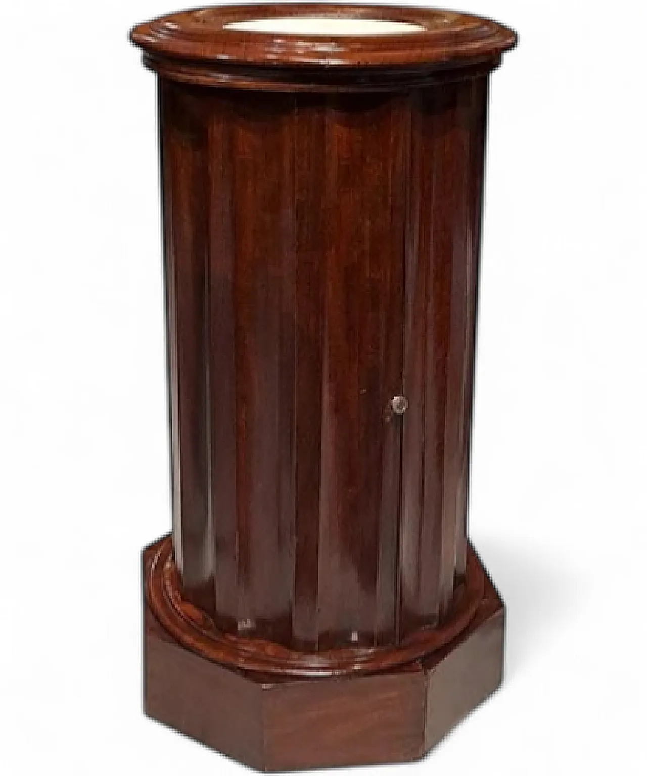 Mobiletto a colonna in mogano, metà '800 8