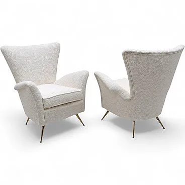 Pair of armchairs from Hotel Bristol Merano attr. to Gio Ponti, 1950s