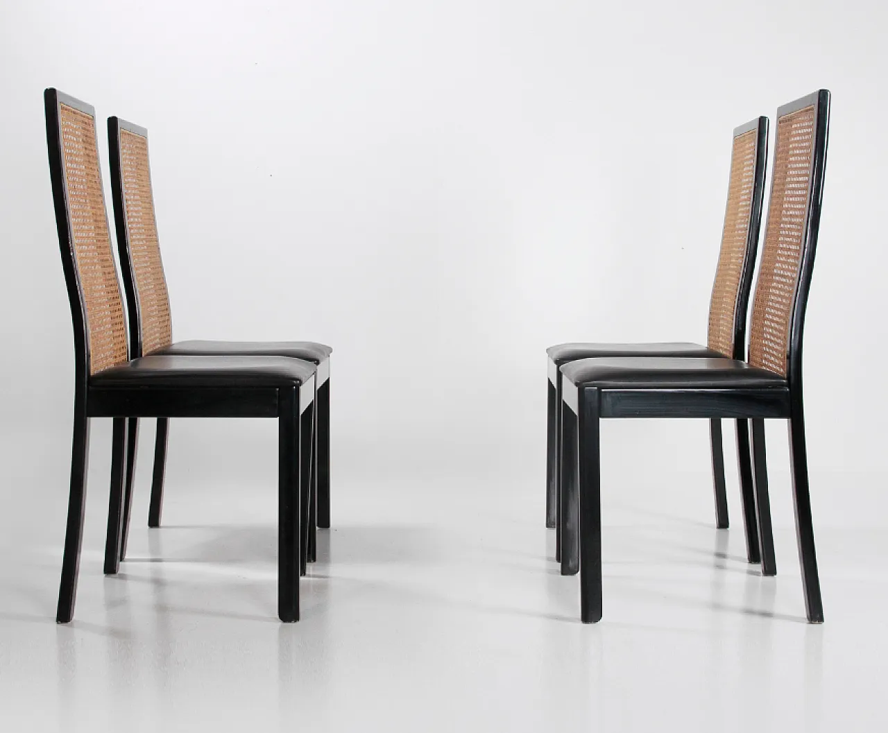 4 sedie mod. 840 di Tito Agnoli per Montina, anni '70 2