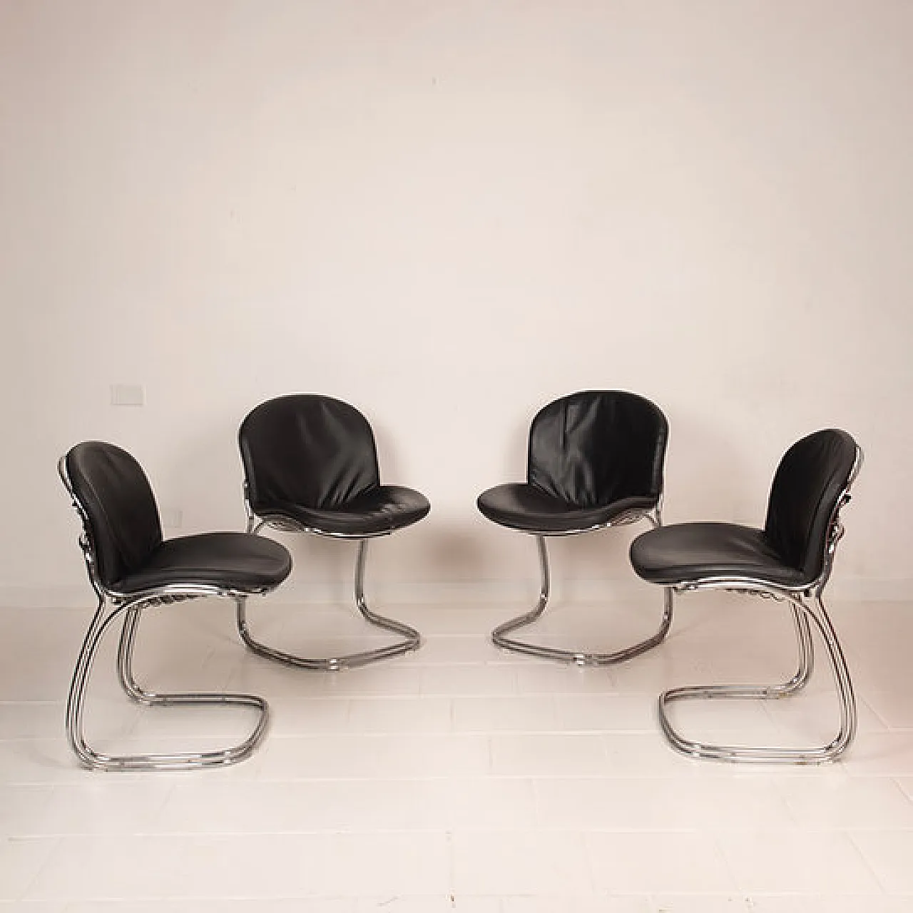4 Sabrina chairs by Gastone Rinaldi for Rima Padova, 1970s 1