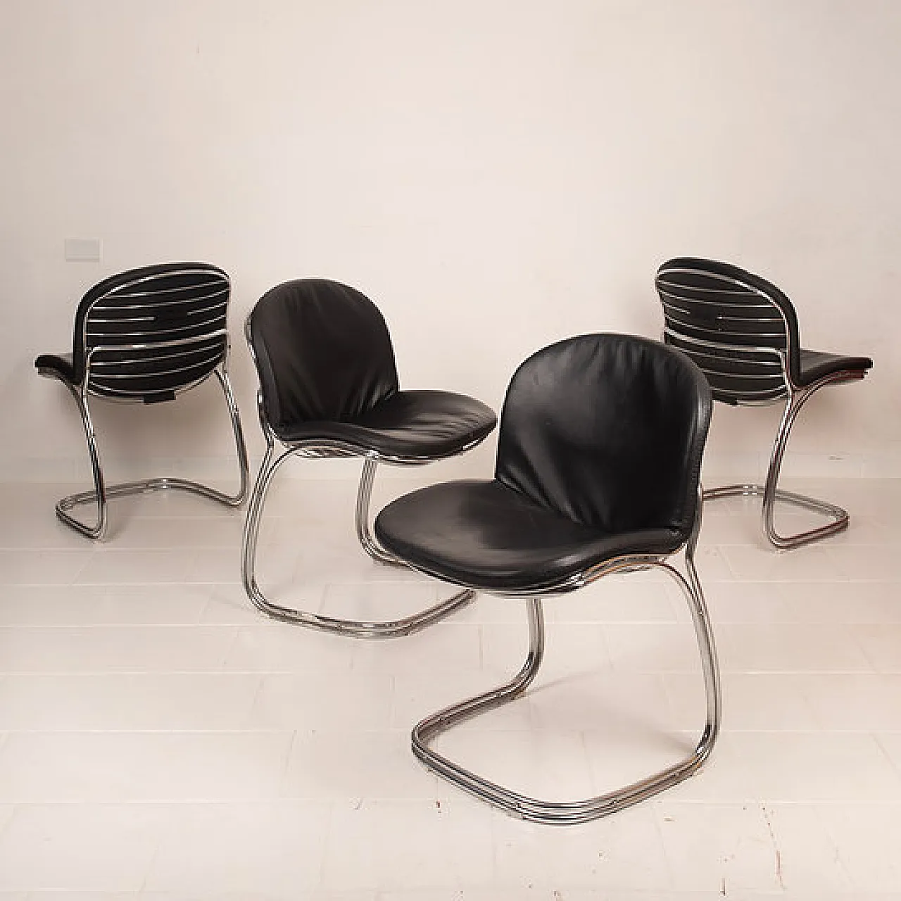 4 Sabrina chairs by Gastone Rinaldi for Rima Padova, 1970s 3