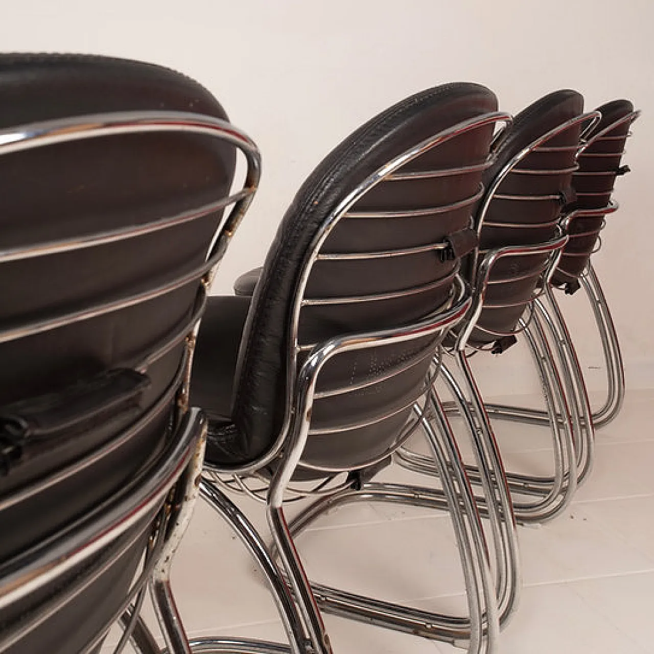 4 Sabrina chairs by Gastone Rinaldi for Rima Padova, 1970s 7