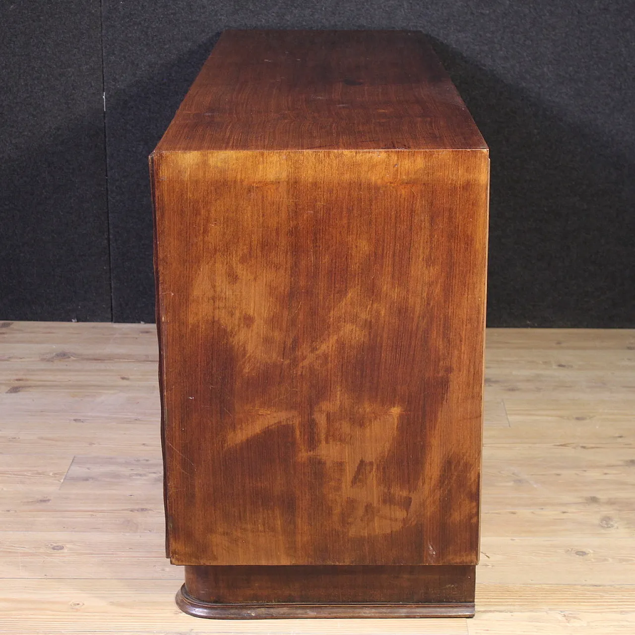 Italian briar wood chest of drawers, 1970s 7