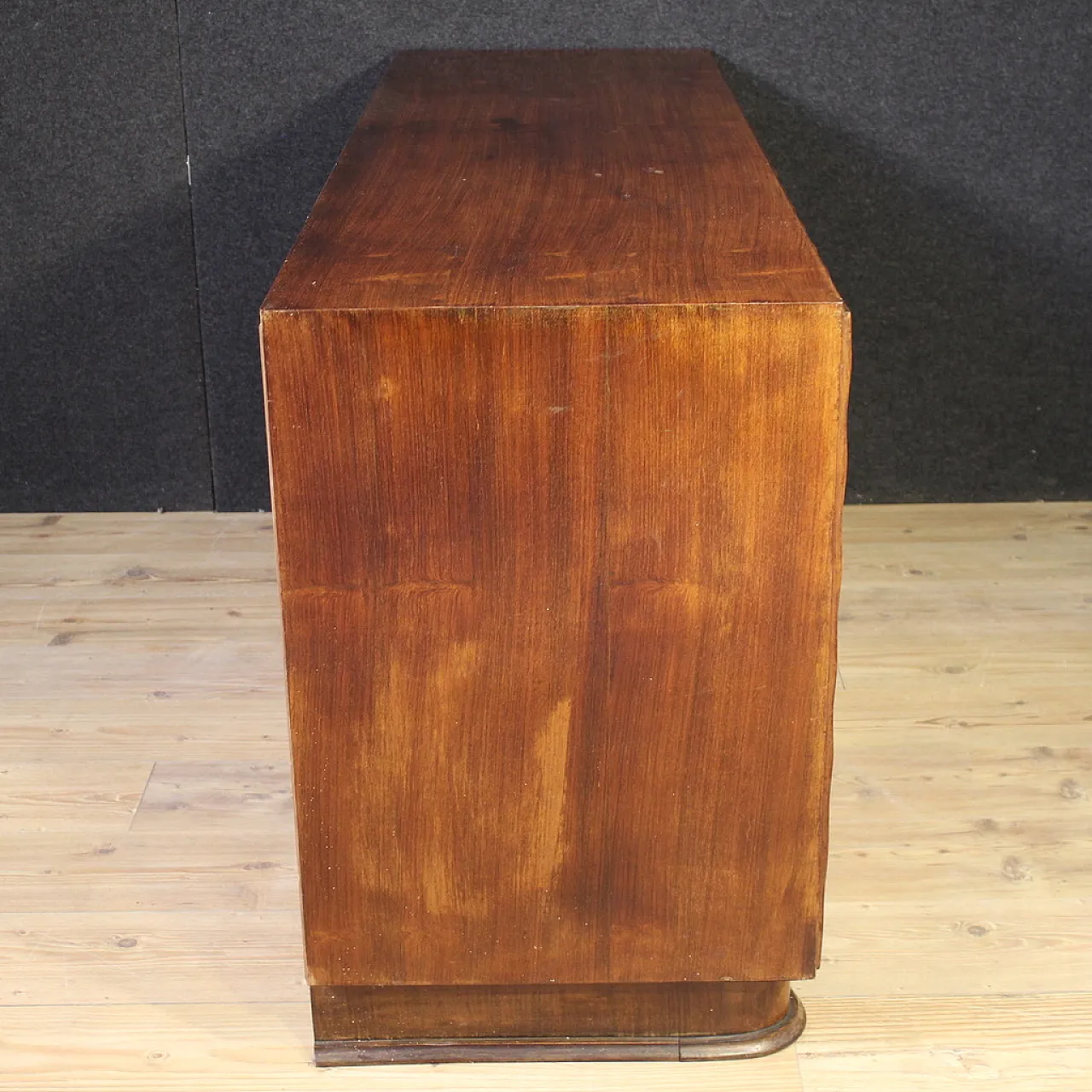 Italian briar wood chest of drawers, 1970s 10