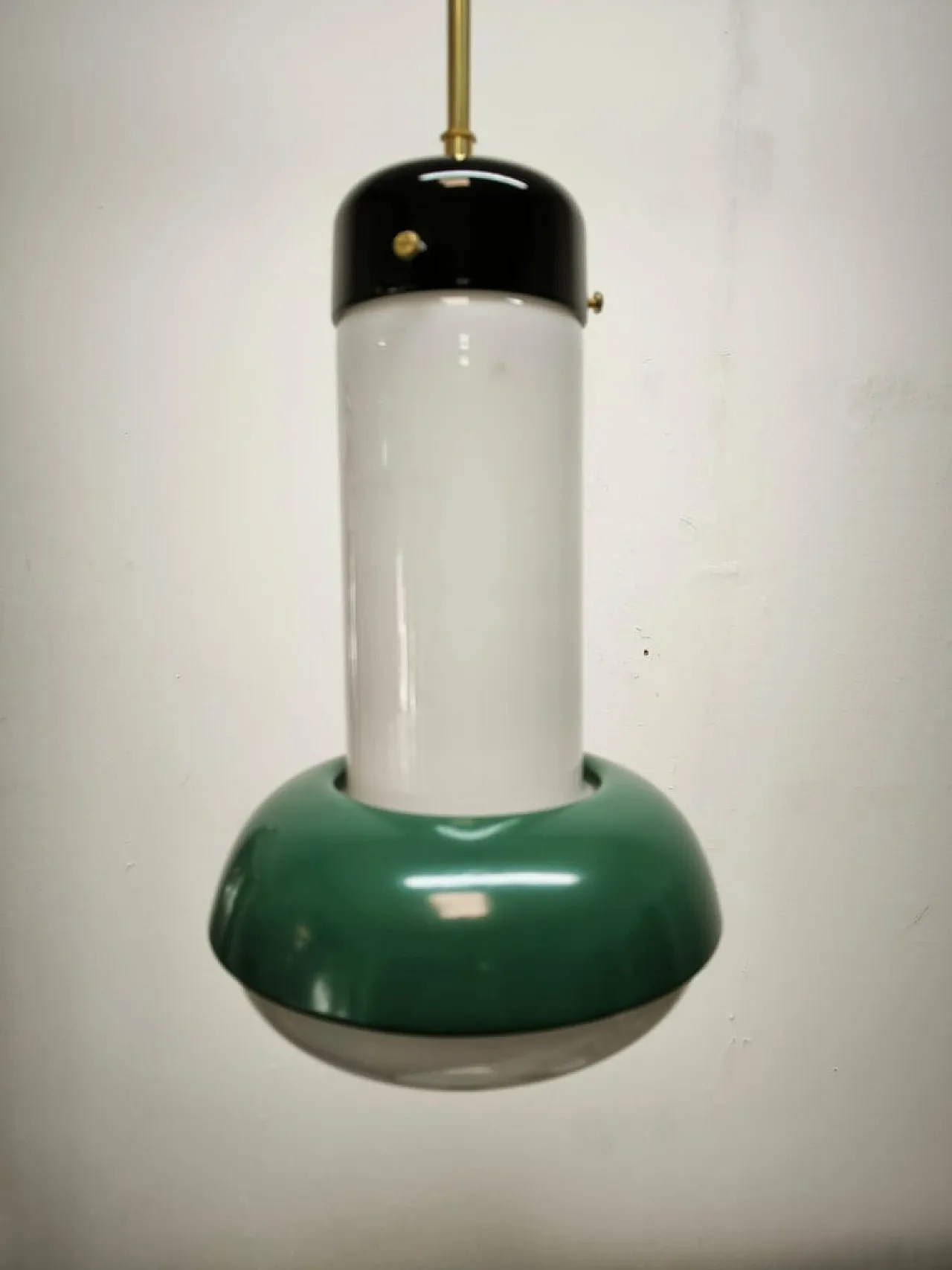 Glass suspension lamp, 1960s 4