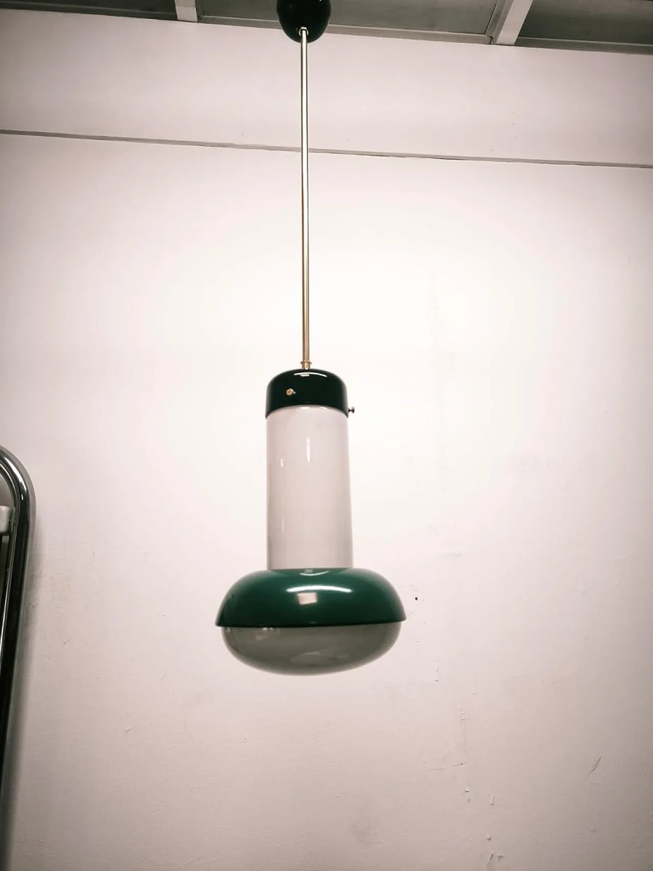 Glass suspension lamp, 1960s 5