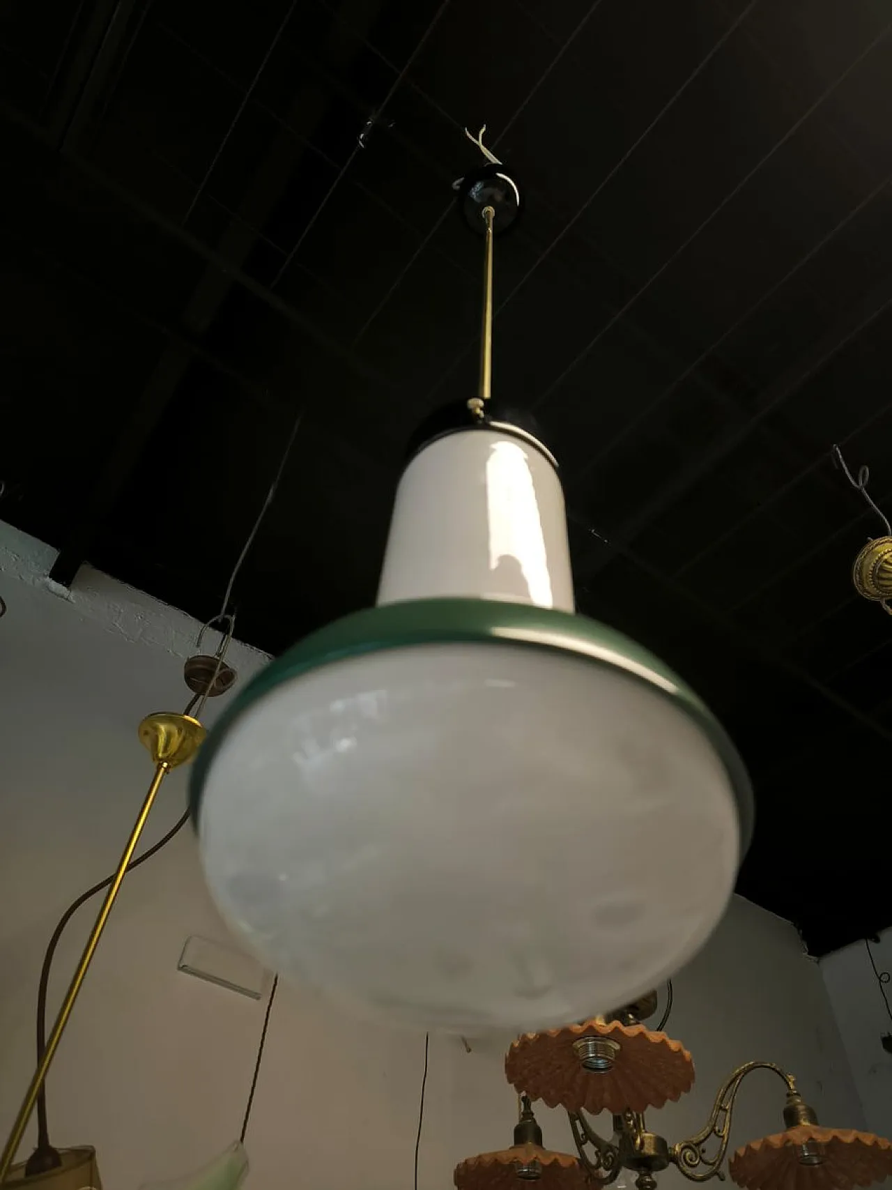 Glass suspension lamp, 1960s 11