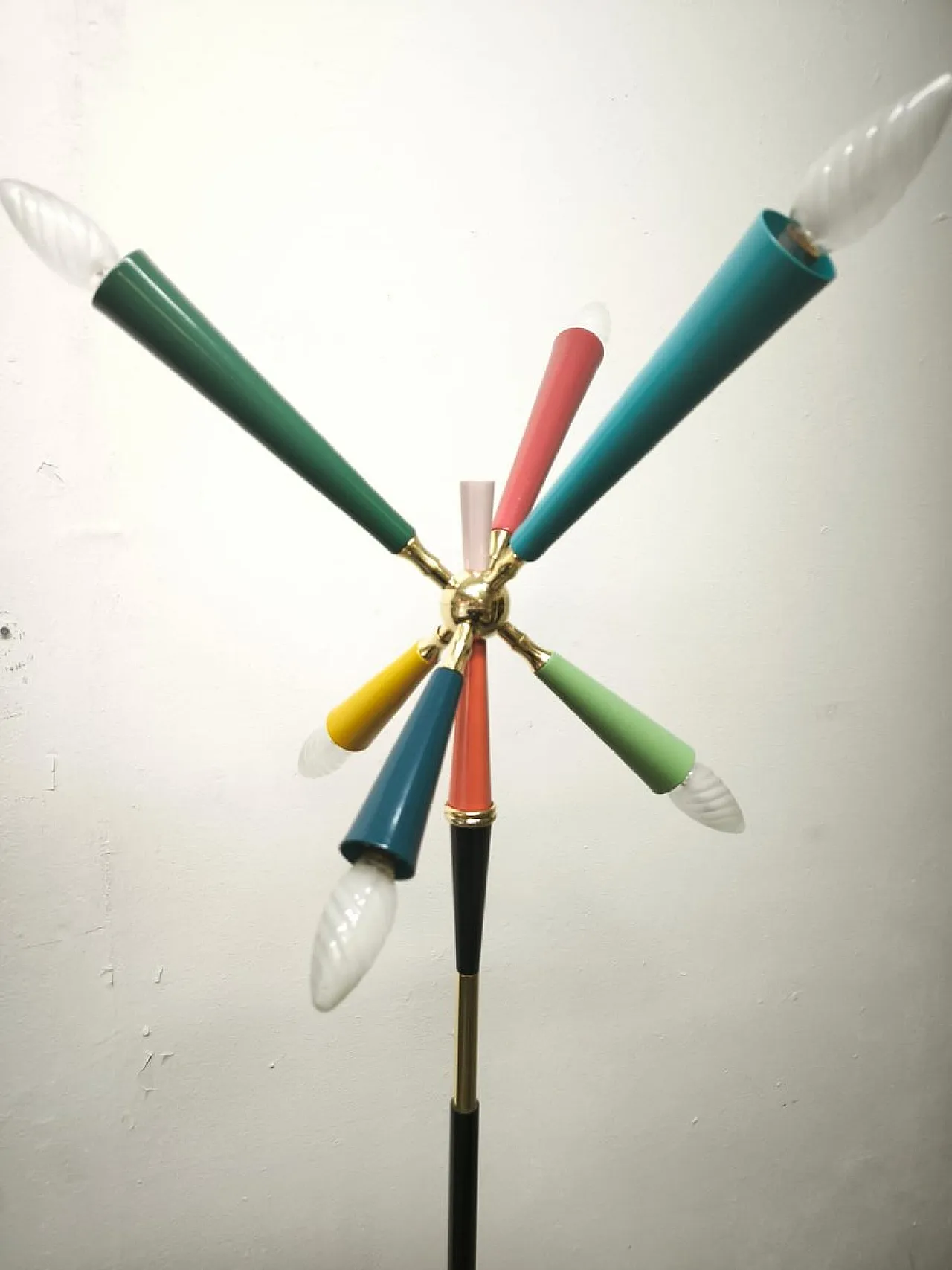 Sputnik floor lamp by Stilnovo, 1960s 19