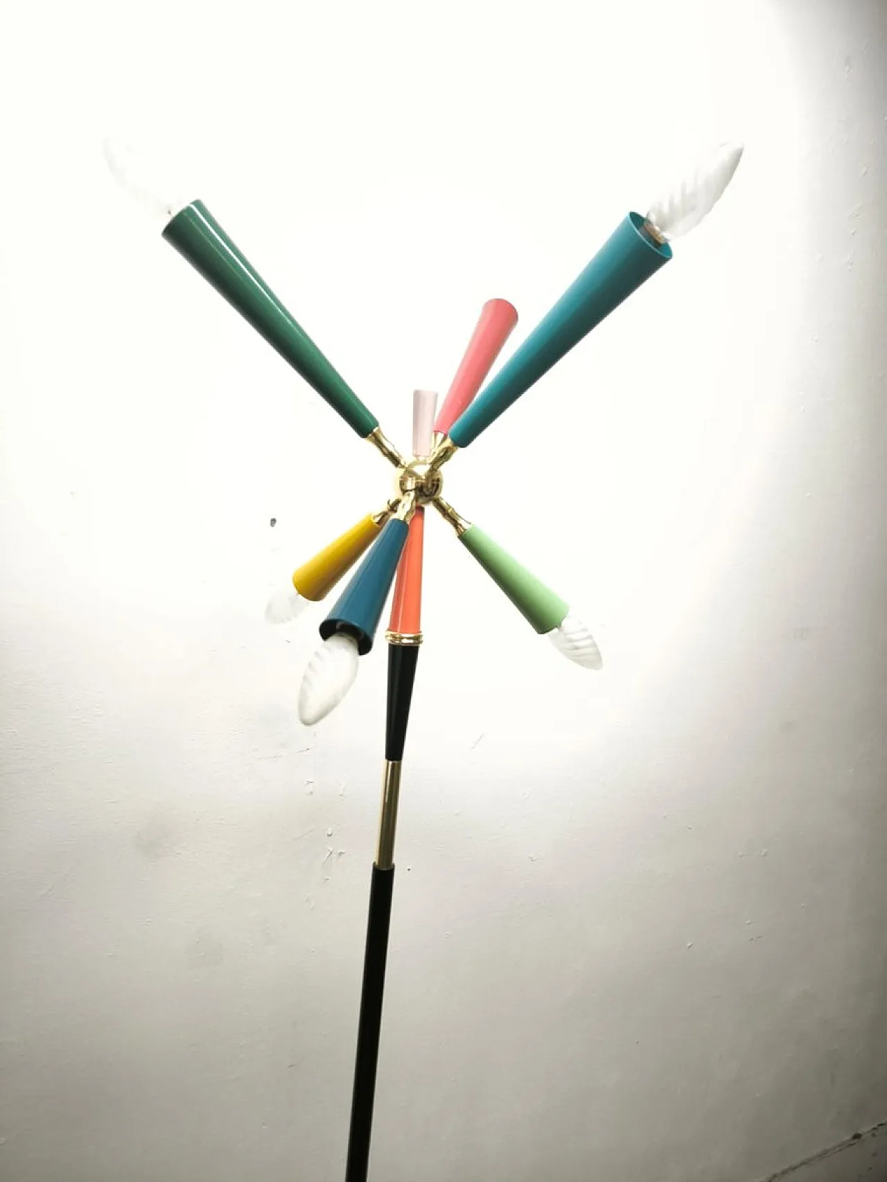Sputnik floor lamp by Stilnovo, 1960s 20