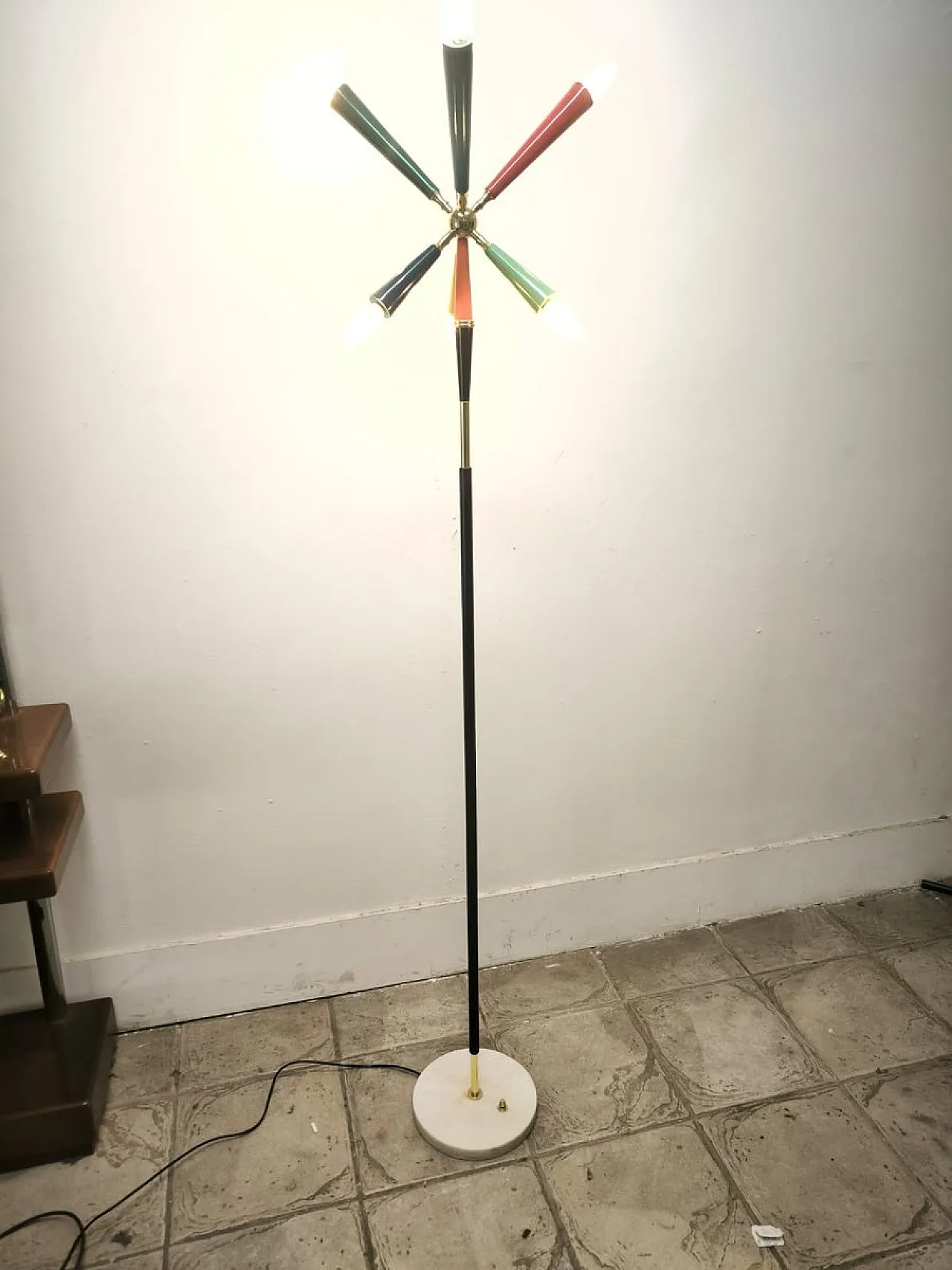 Sputnik floor lamp by Stilnovo, 1960s 26