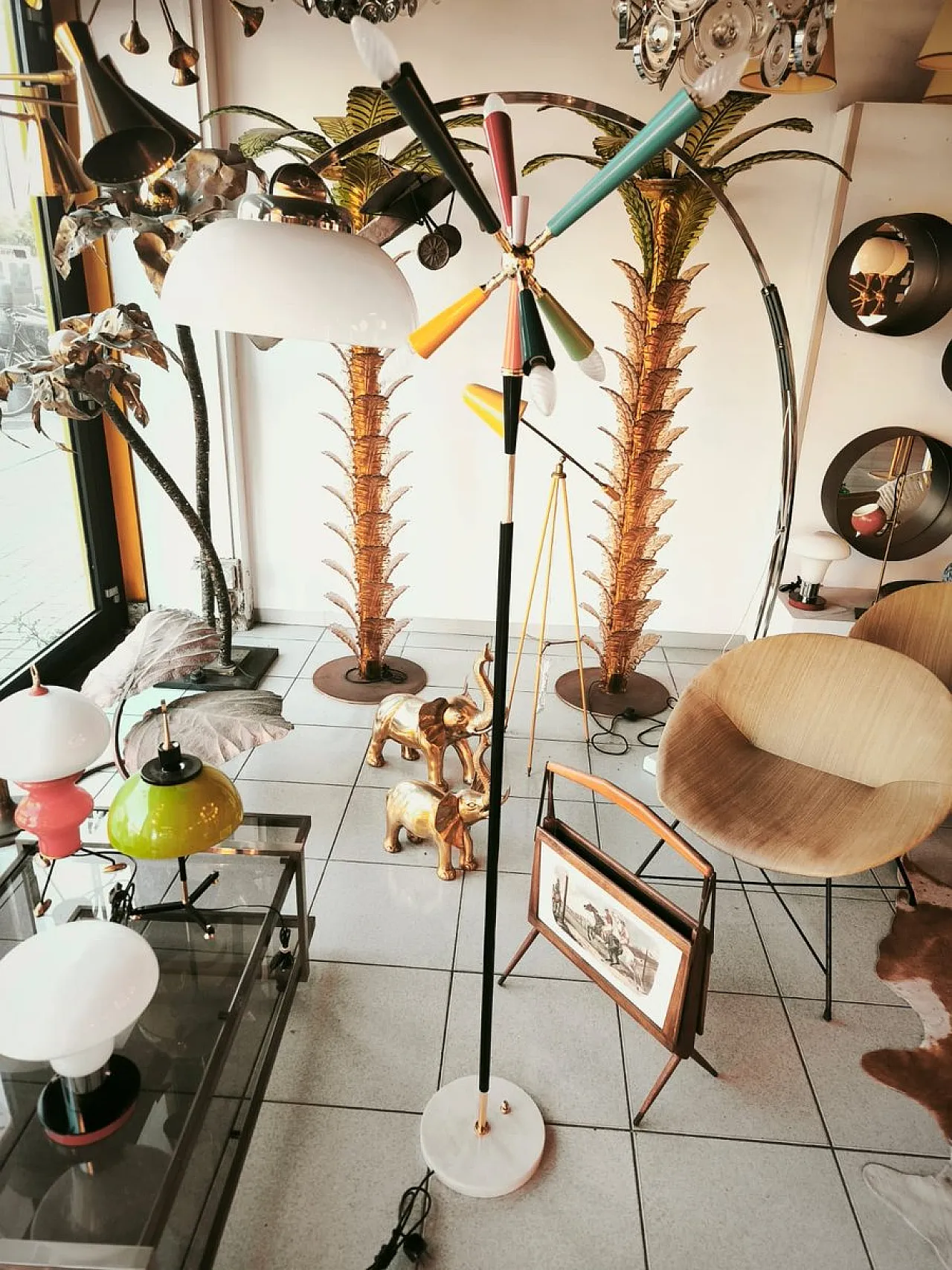 Sputnik floor lamp by Stilnovo, 1960s 28