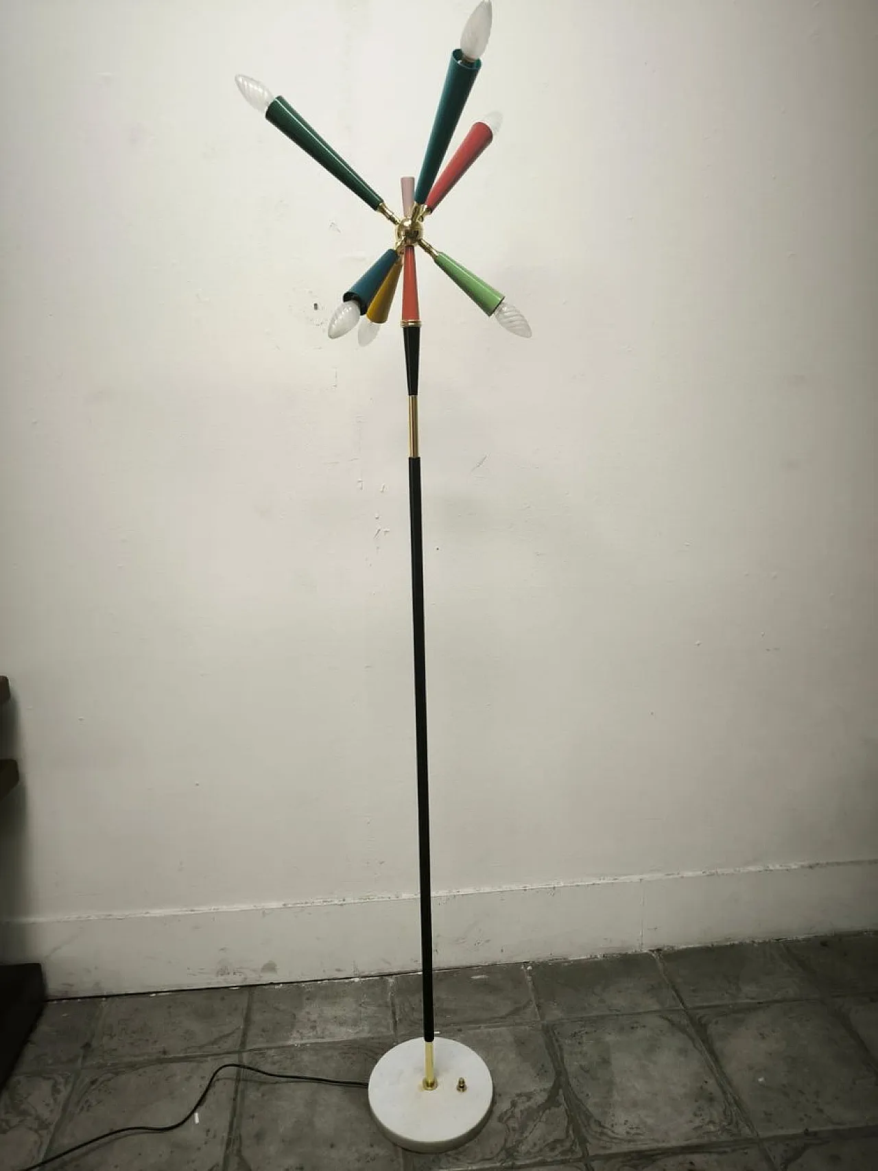 Sputnik floor lamp by Stilnovo, 1960s 30