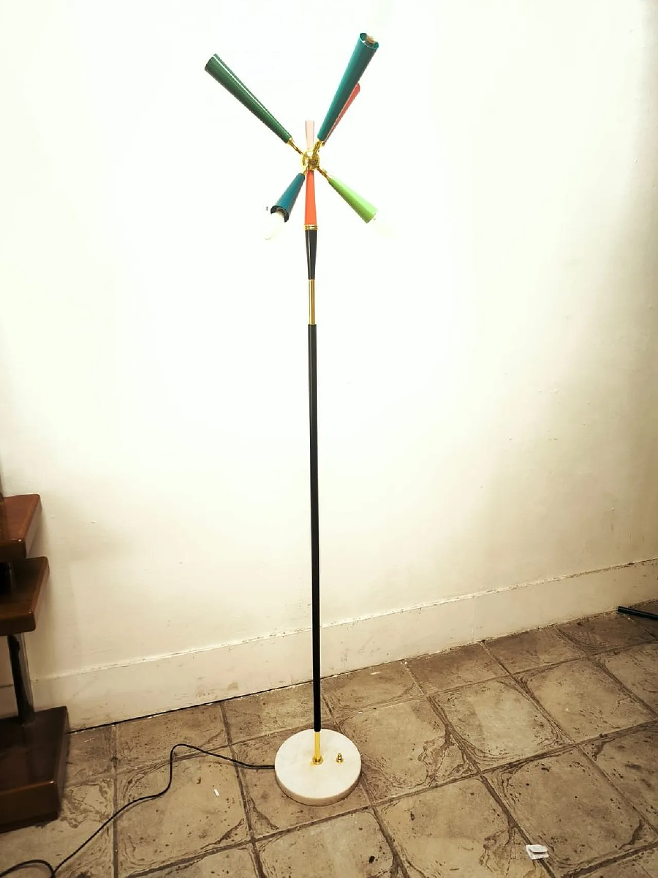 Sputnik floor lamp by Stilnovo, 1960s 31