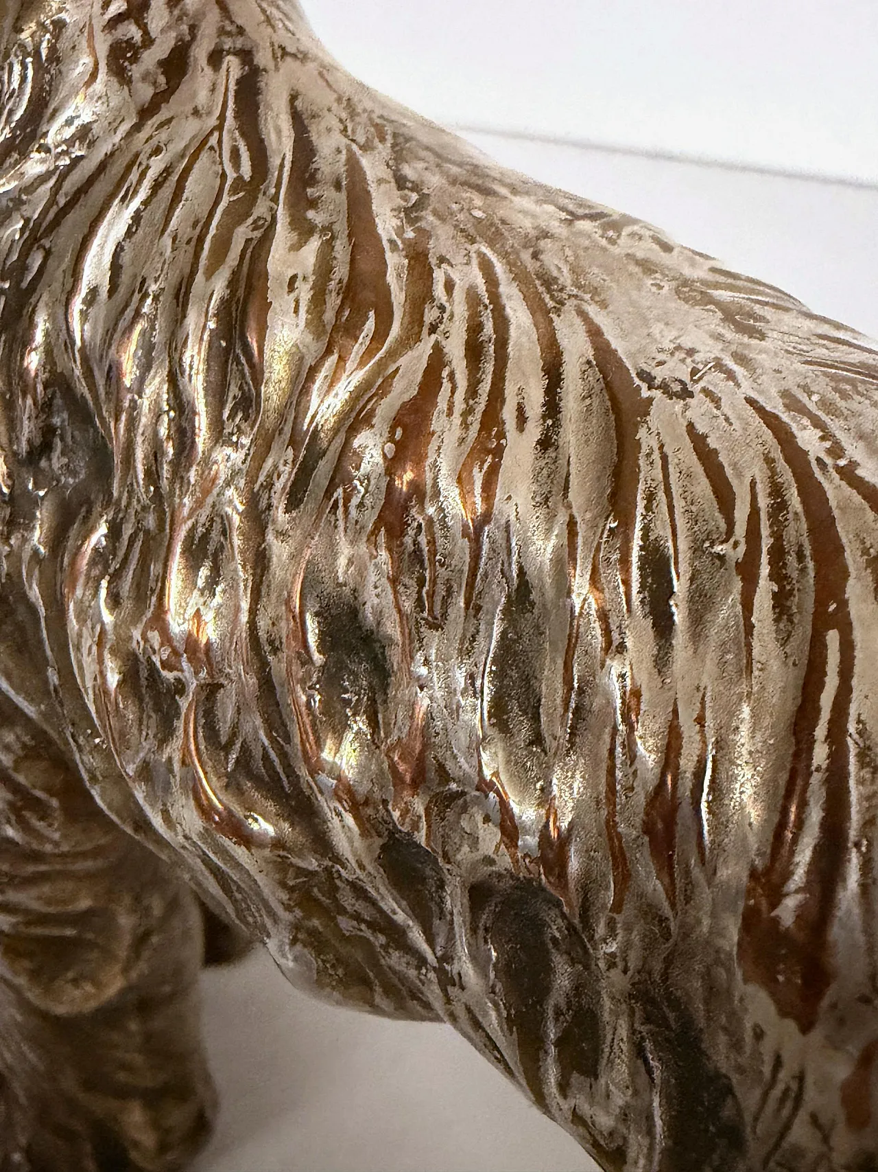 Schnauzer Dog by Spigarolo in ceramic, copper and silver, 1950s 11