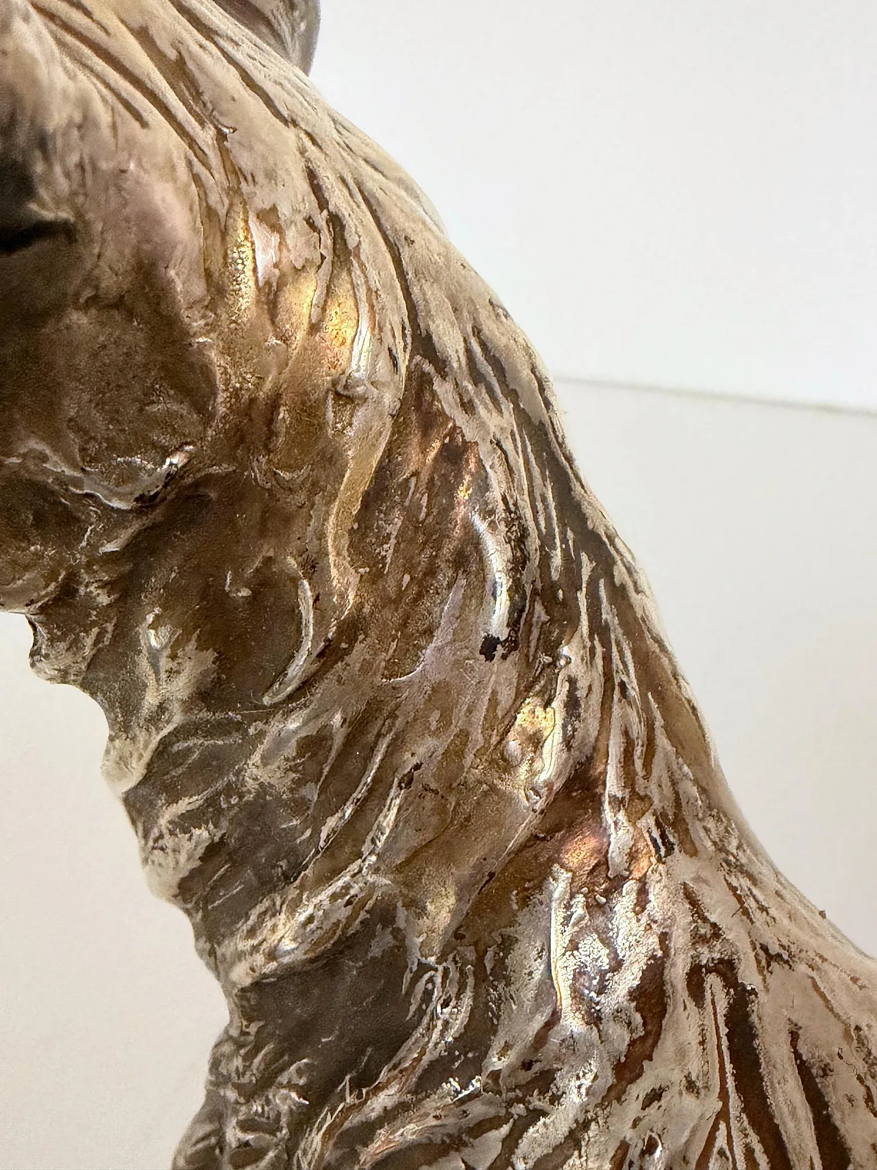 Schnauzer Dog by Spigarolo in ceramic, copper and silver, 1950s 12