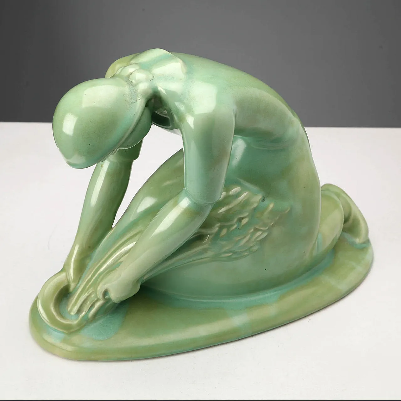 Scultura in ceramica raffigurante La Mietitrice, '900 6