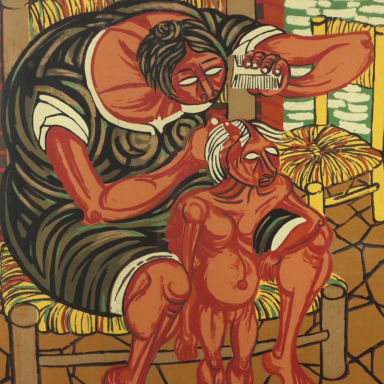 Madre con bambino di Giuseppe Migneco, '900 3