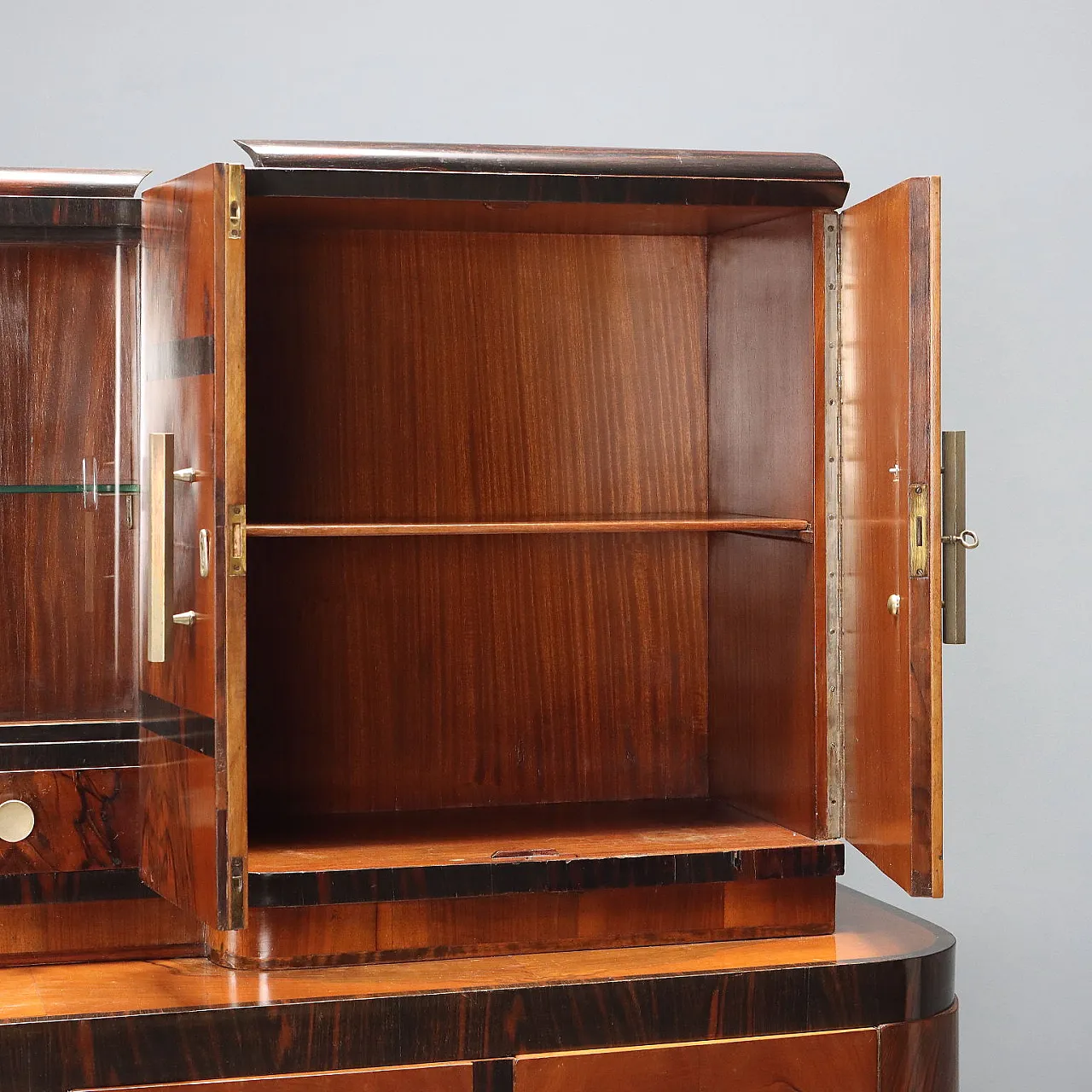 Credenza in legno e metallo, metà '900 6