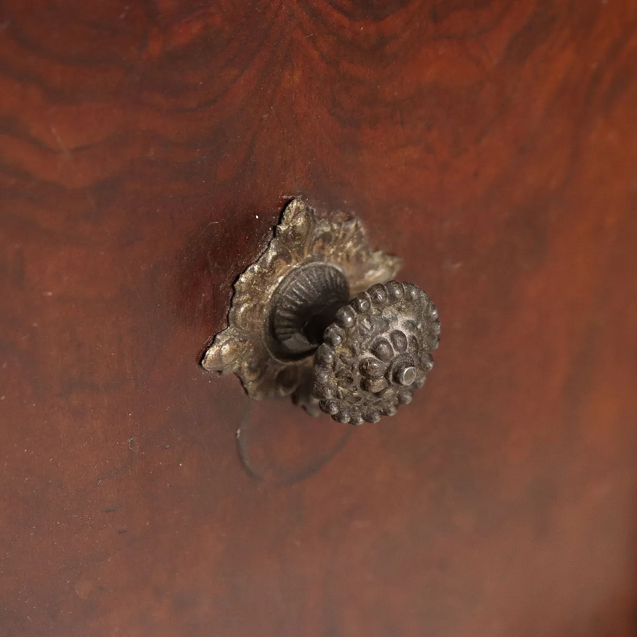 Empire walnut bedside table, 19th century 7