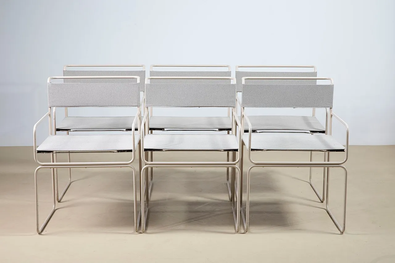 6 Libellula chairs by Giovanni Carini for Planula, 1970s 1