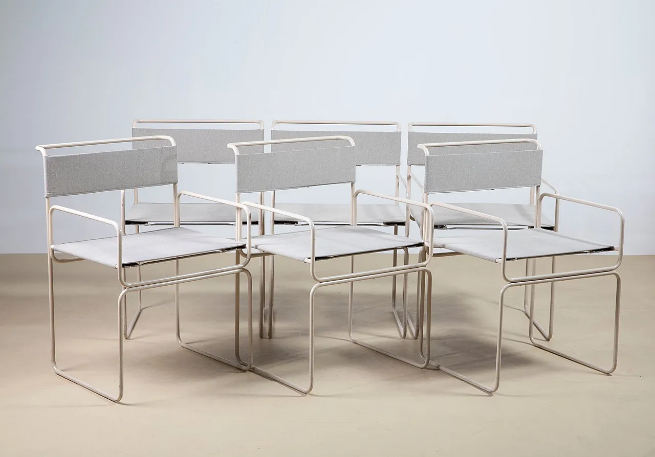 6 Libellula chairs by Giovanni Carini for Planula, 1970s 3
