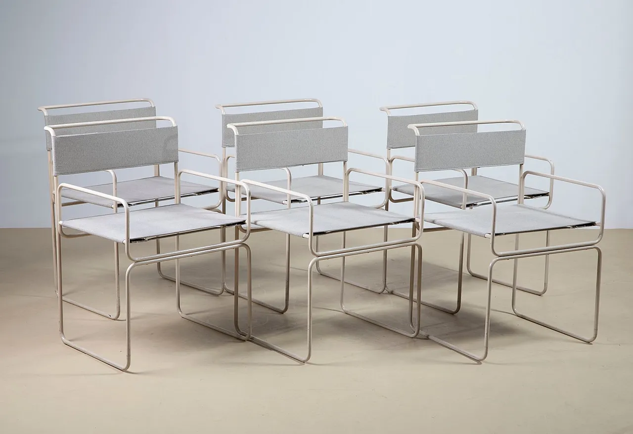 6 Libellula chairs by Giovanni Carini for Planula, 1970s 4