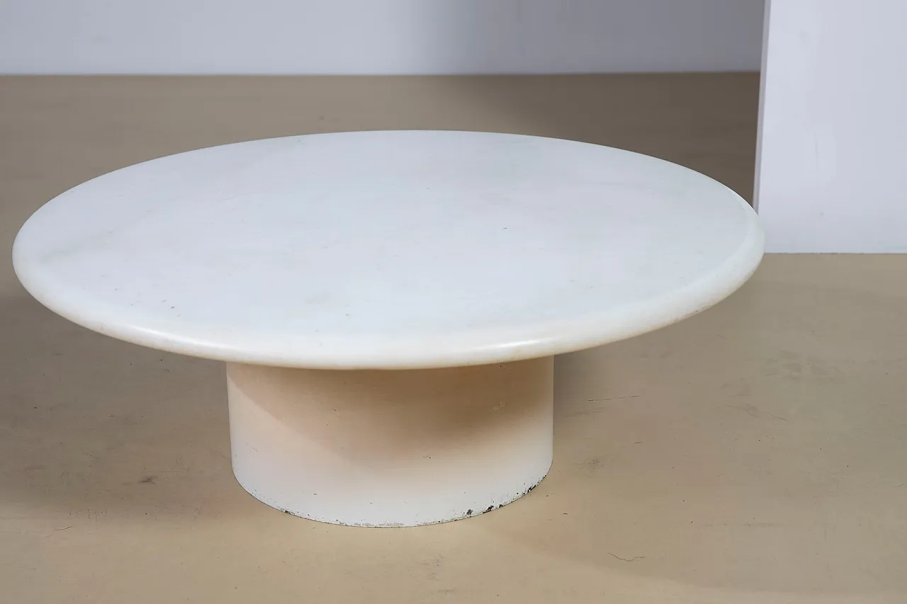 Loto table in Carrara marble by Ettore Sottsass for Poltronova, 1960s 2