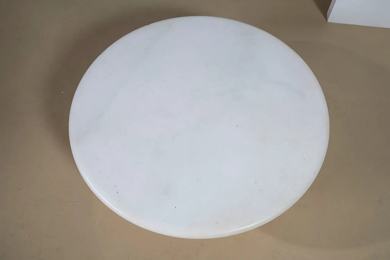 Loto table in Carrara marble by Ettore Sottsass for Poltronova, 1960s 3