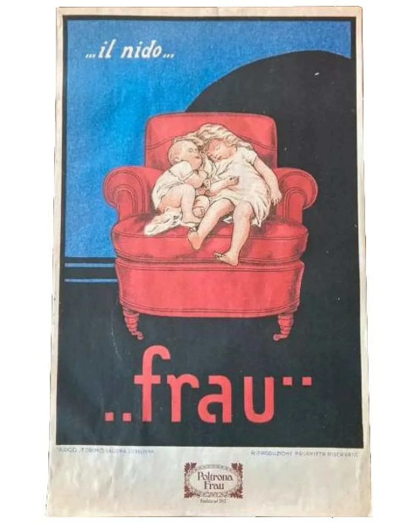 Poster The nest by Poltrona Frau, 90s 1