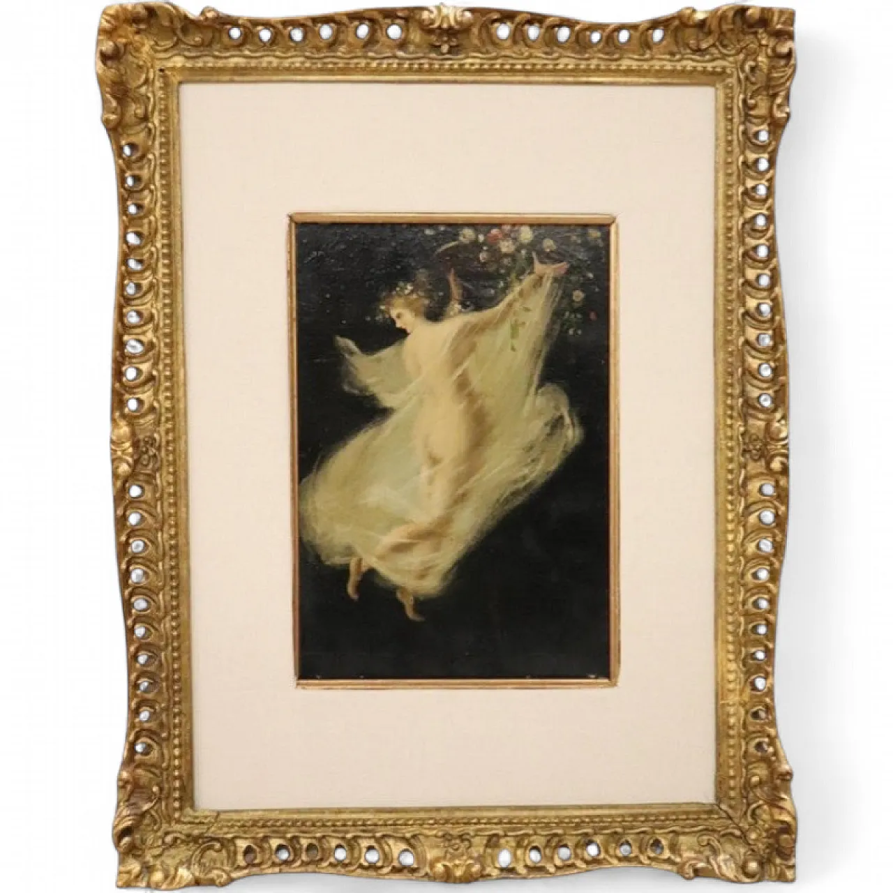 Olio su tavola, allegoria della primavera, '800 10