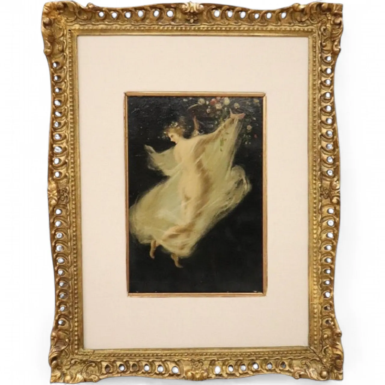 Olio su tavola, allegoria della primavera, '800 11