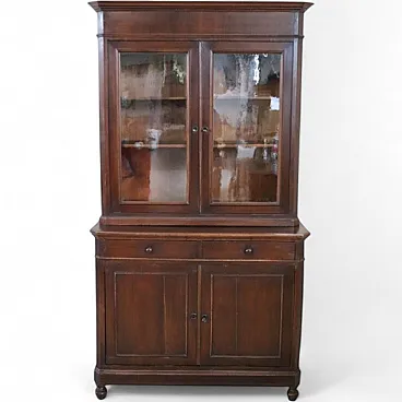 Walnut veneered sideboard, 19th century