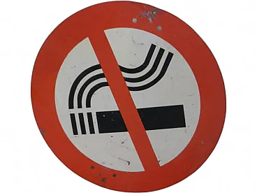 Cartello Divieto di fumare 1950