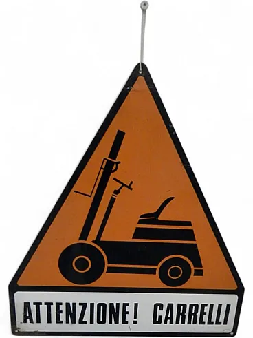 Triangular danger sign 1960