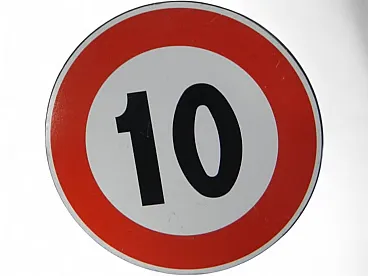 No parking road sign 1980