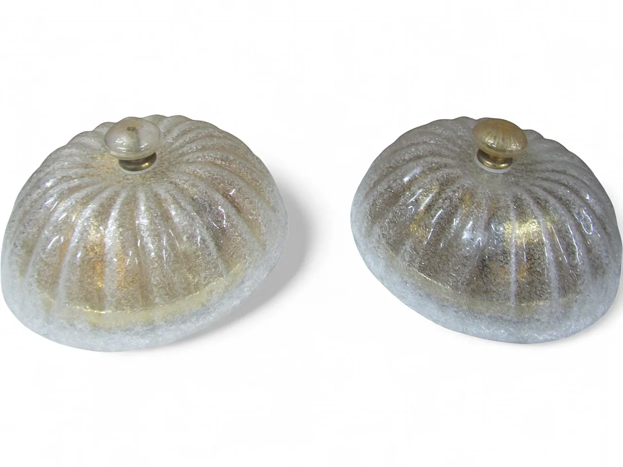 Coppia plafoniere di Murano, anni '70 10