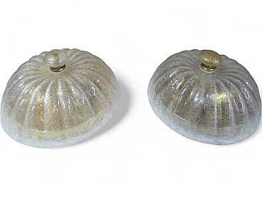 Coppia plafoniere di Murano, anni '70