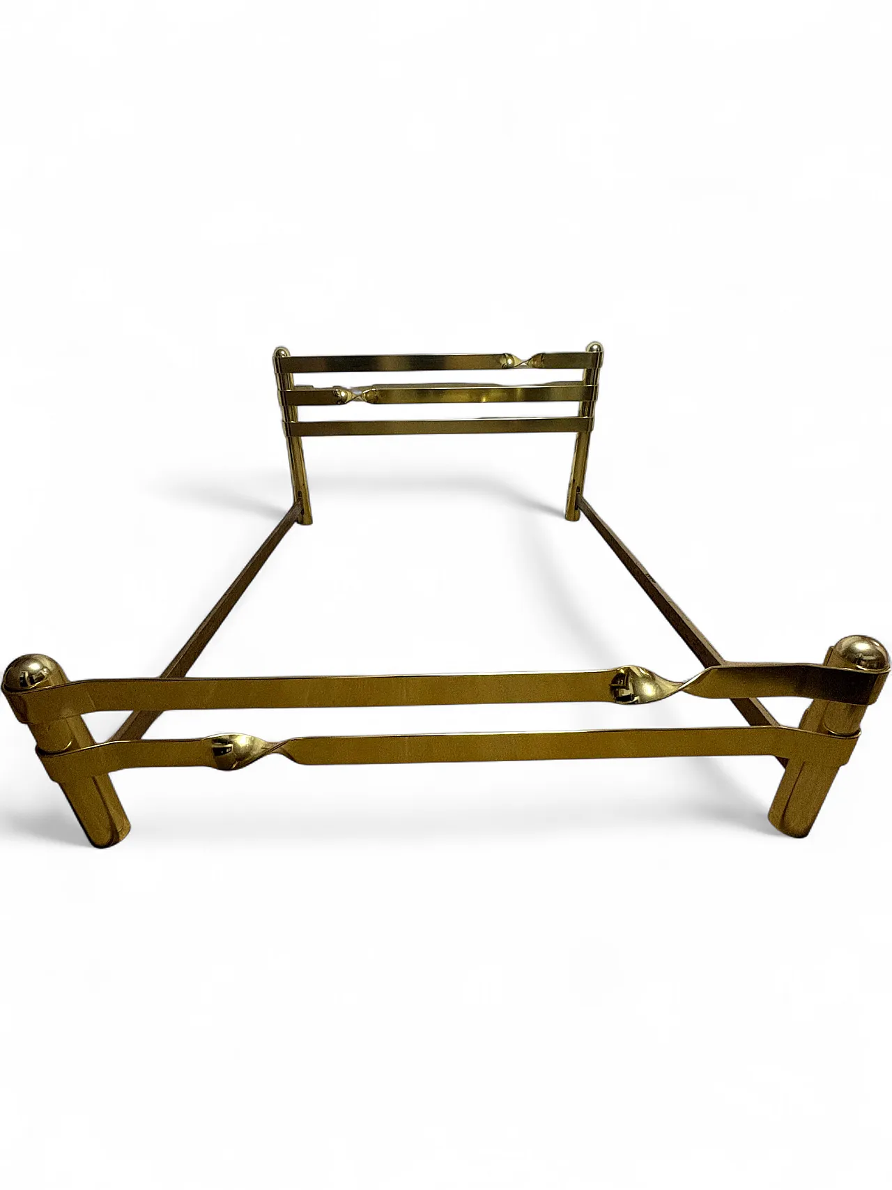 Brass bed frame, 70s 12