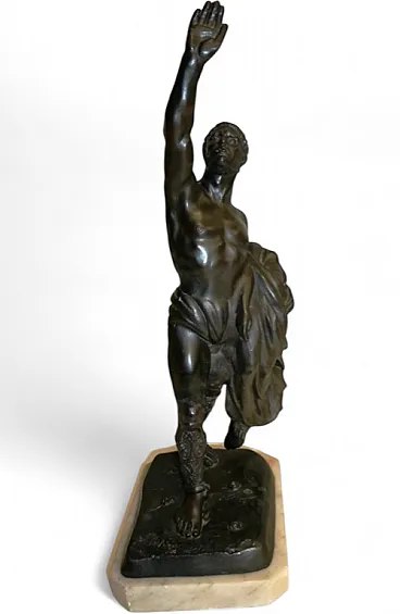 Scultura in antimonio di F. De Luca, '900