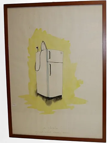 Acquerello di Giuliano Della Casa, anni '70