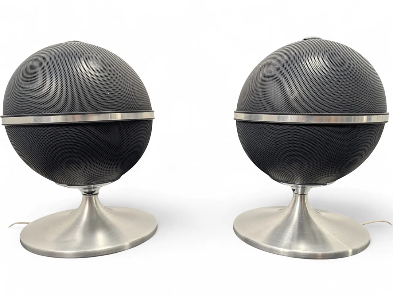 Coppia di diffusori a sfera di Grundig Audiorama, space age, anni '70 10