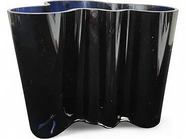 Vaso blu Alvar Altoo per Iittala, anni '90