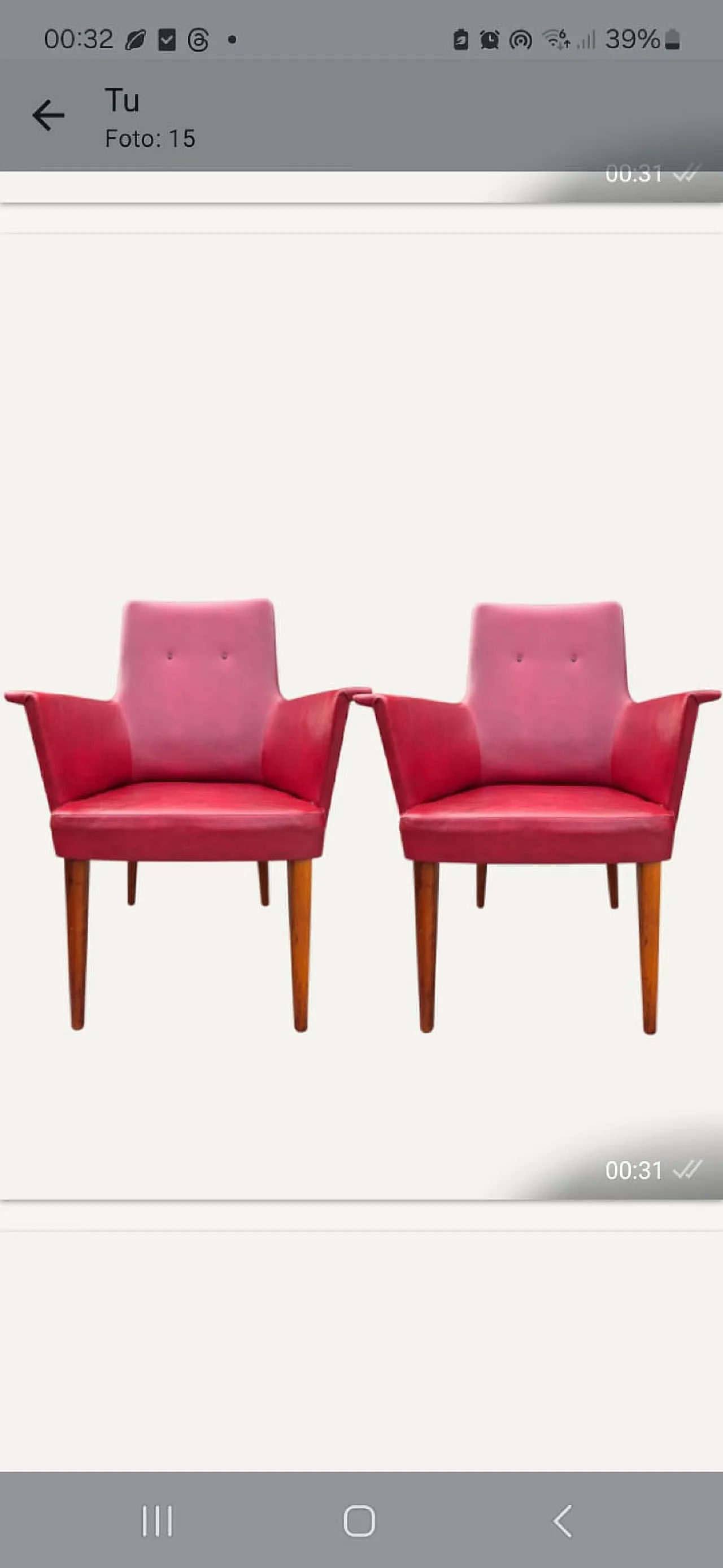 Coppia di poltrone di Anonima Castelli Bologna, anni ’50 17